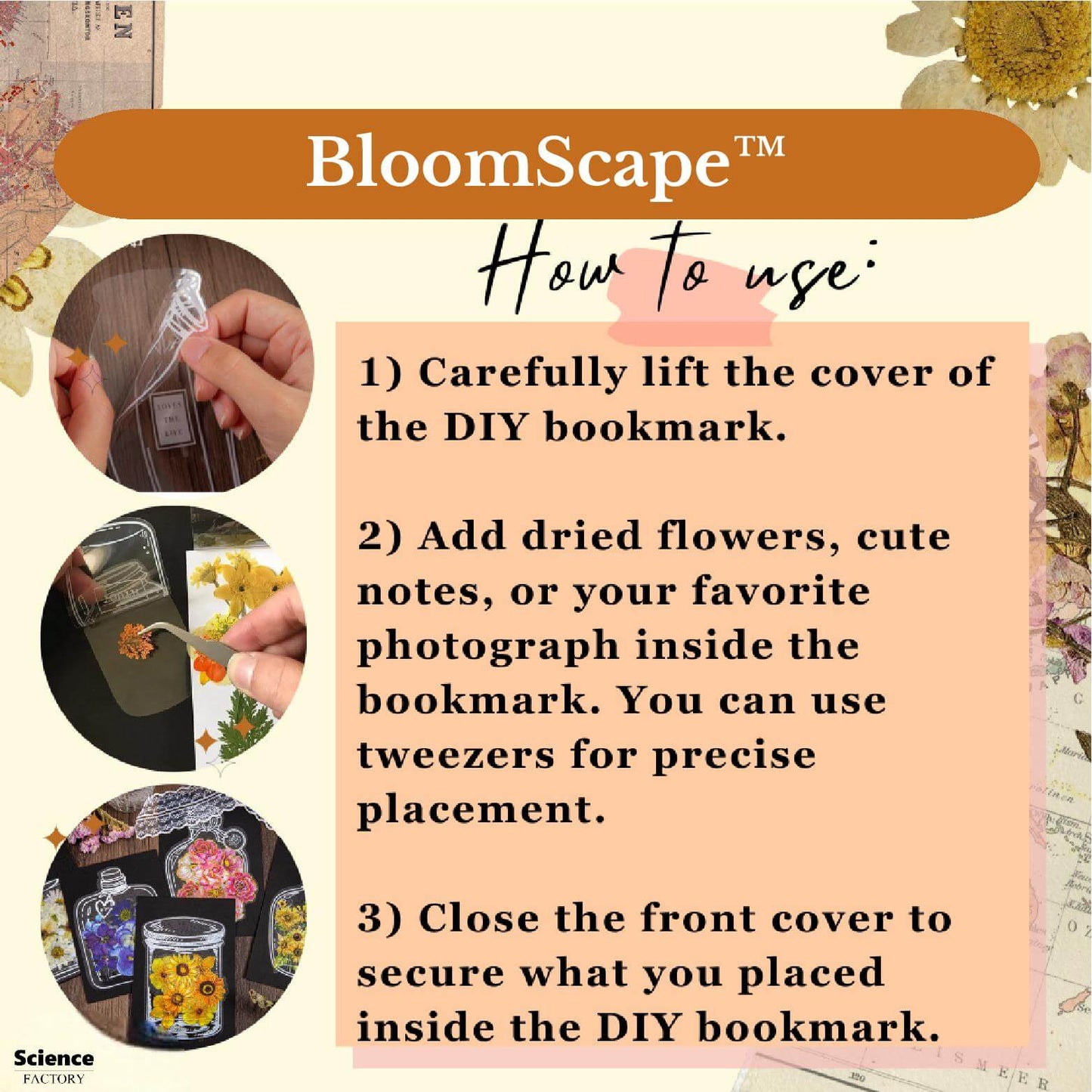 Laatste dag! 50% korting! Bloomscape™ Bookmarks (Set van 80 stuks)