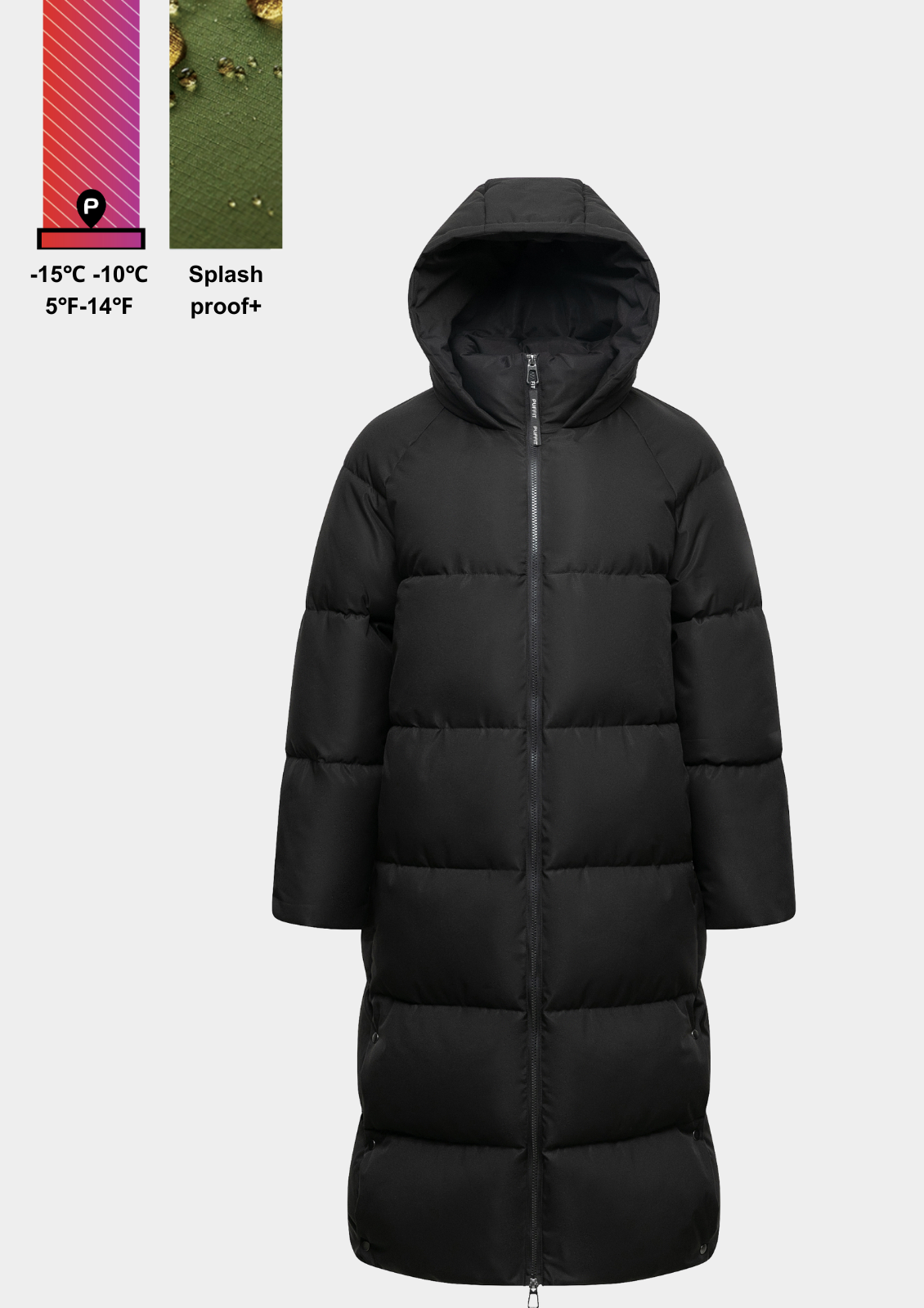ThermaCoat™ - Winterjas met Dubbele Rits en Capuchon