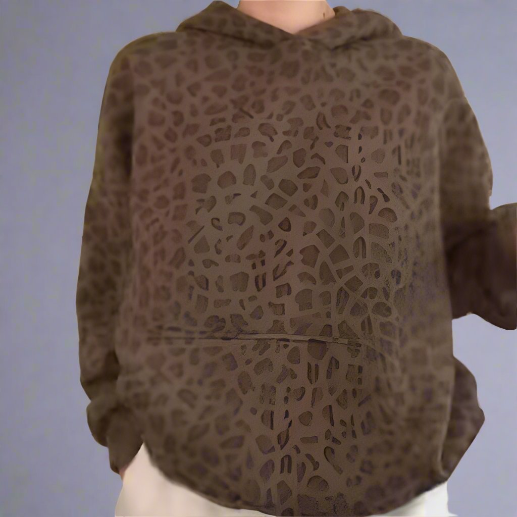 SavannahComfort™ Trendy Hoodie Met Gedurfde Dierenprint