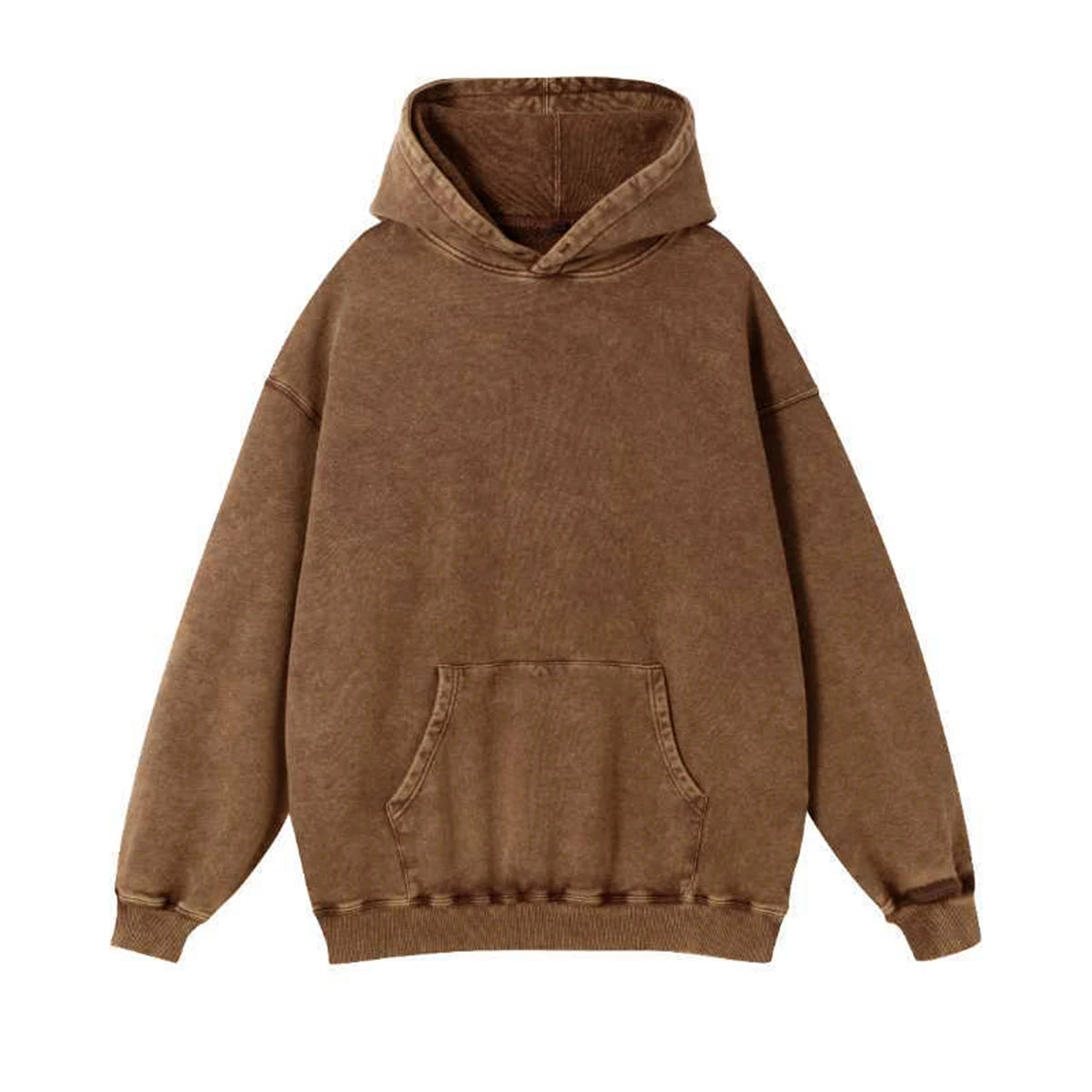 50% Korting | VitaShield™ Black Acid Wash Hoodie