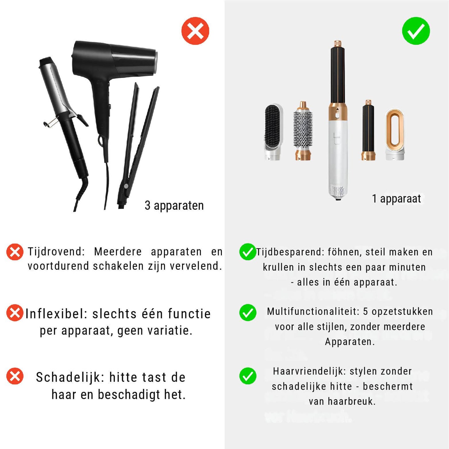 SilkStyler™ - Veelzijdige 5-in-1 Haarverzorger!