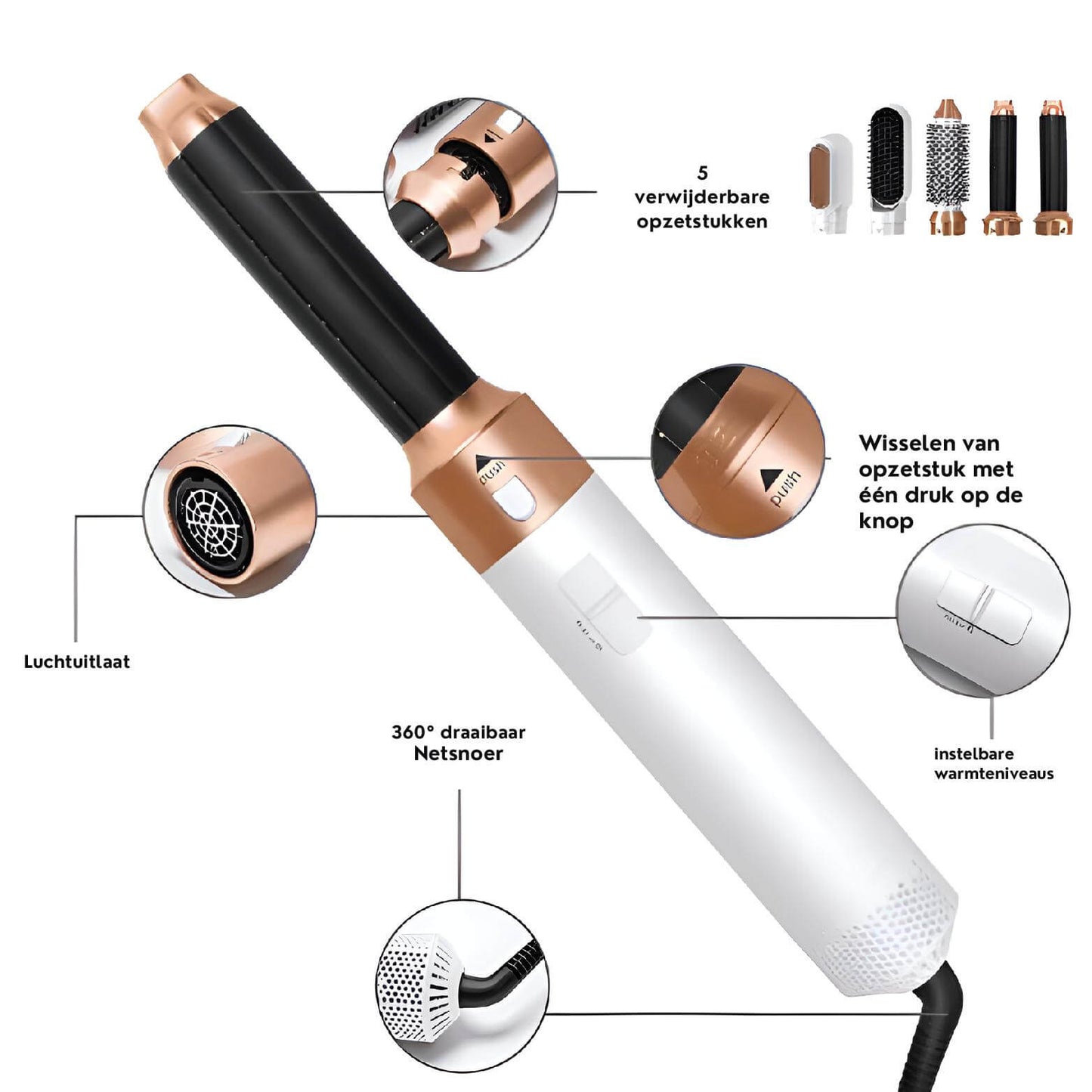 SilkStyler™ - Veelzijdige 5-in-1 Haarverzorger!