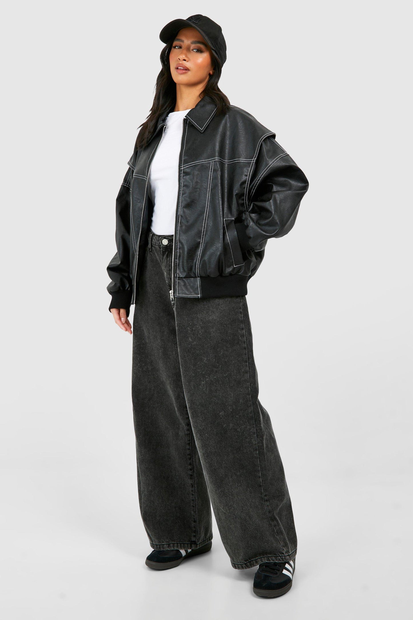 MetroFit™ Casual chic bomberjack met oversized pasvorm