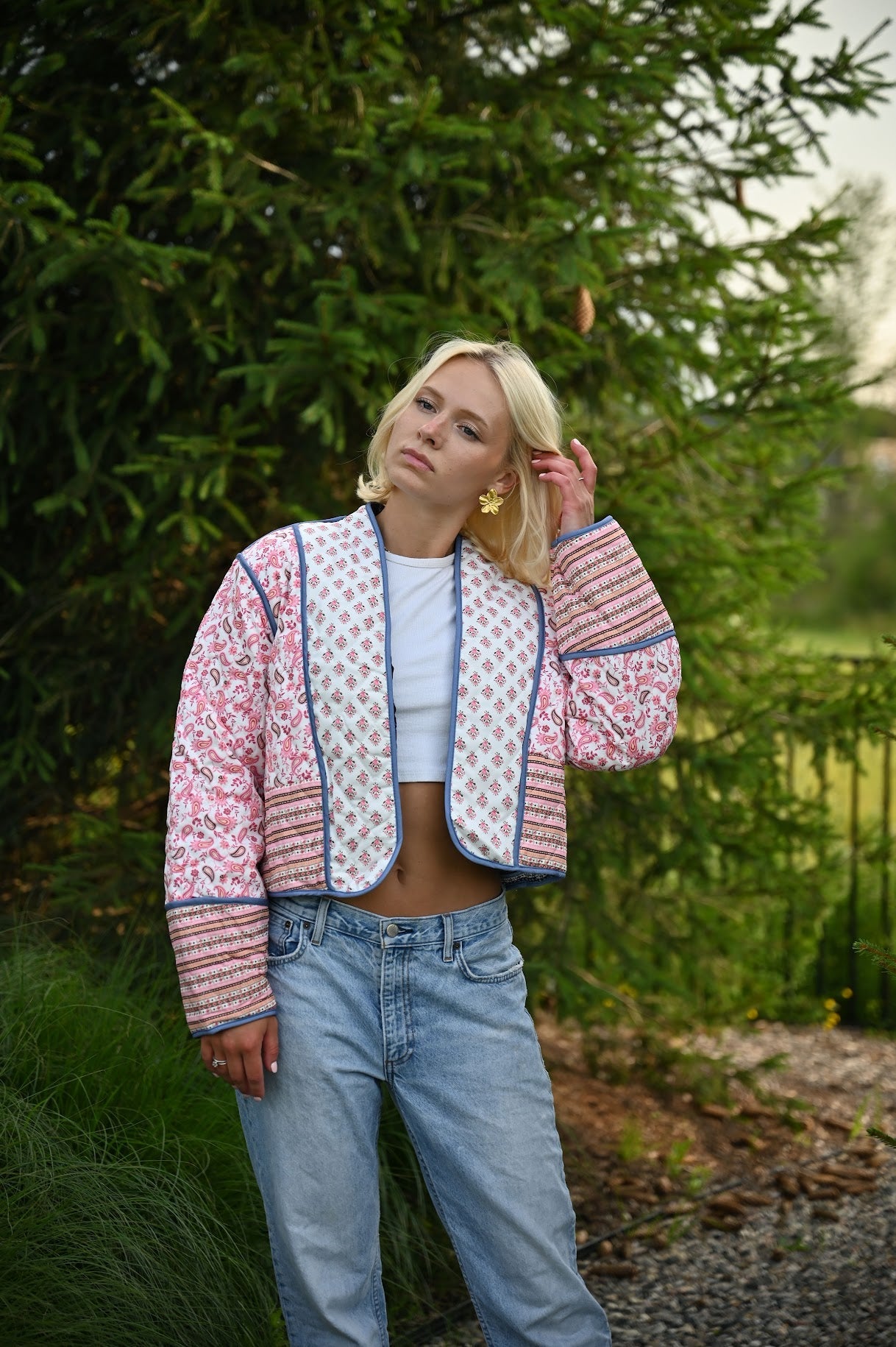UrbanChic™ Stijlvolle Overgangsjas Met Patchwork Look