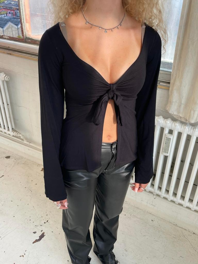 EveLace™ - Elegante Blouse met V-Hals en Strik