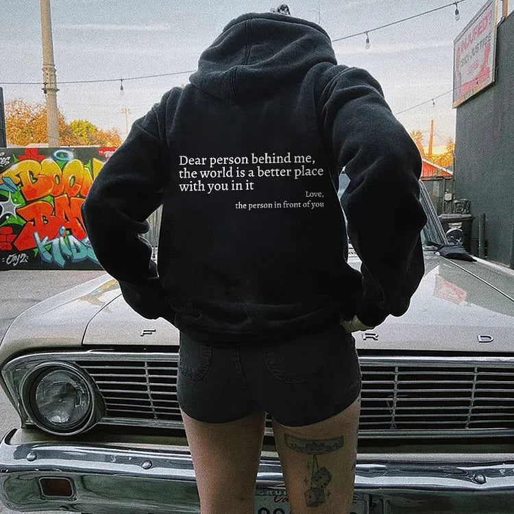 ChillPrint™ - Stijlvolle Hoodie Met Achterkant Statement