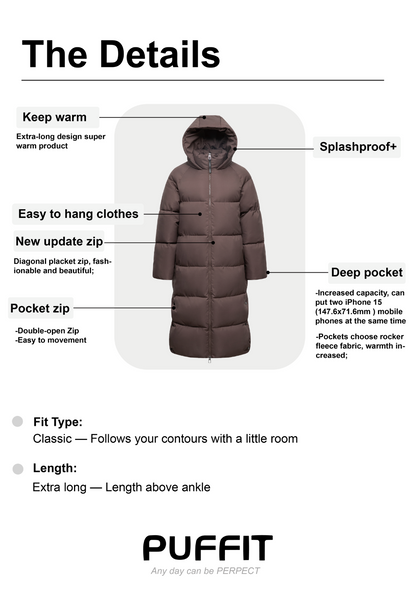 ThermaCoat™ - Winterjas met Dubbele Rits en Capuchon
