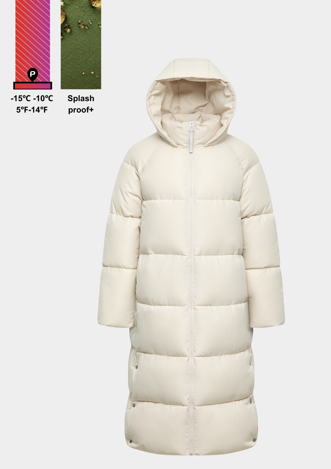 ThermaCoat™ - Winterjas met Dubbele Rits en Capuchon