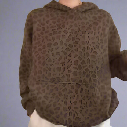 SavannahComfort™ Trendy Hoodie Met Gedurfde Dierenprint