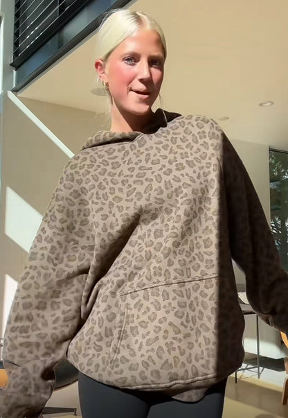 SavannahComfort™ Trendy Hoodie Met Gedurfde Dierenprint