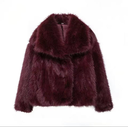 WinterFaux™ - Comfortabele Lange Mouwen Jas voor Dames