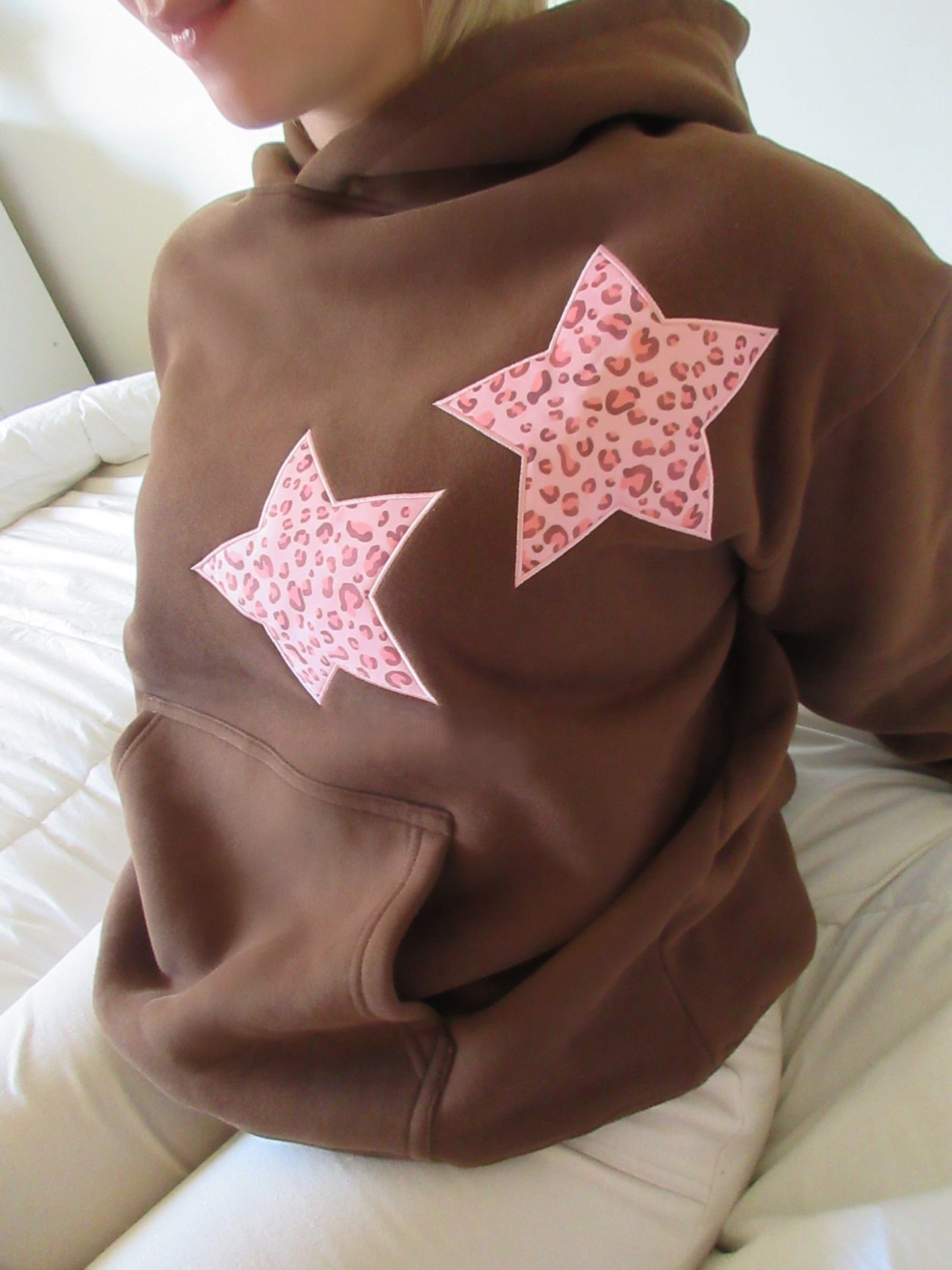 WildChic™ - Luxe Hoodie met Luipaard Ster Accent