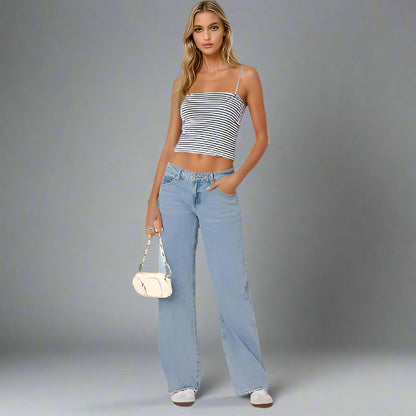 Eleganza™ - Trendy Lage Taille Jeans voor Dames
