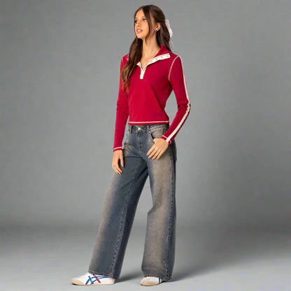 Eleganza™ - Trendy Lage Taille Jeans voor Dames
