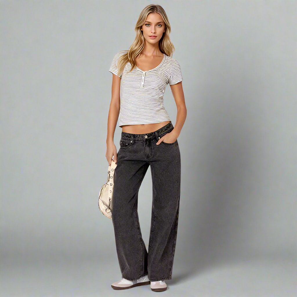 Eleganza™ - Trendy Lage Taille Jeans voor Dames