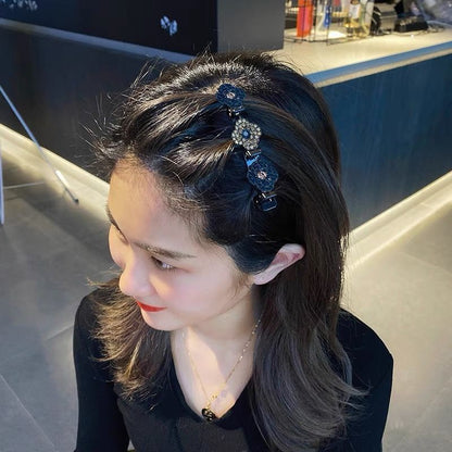 Sprankelende Kristallen Gevlochten Haarknipjes