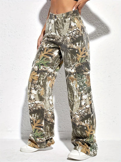 UrbanMove™ - Veelzijdige Denim Broek met Camouflageprint