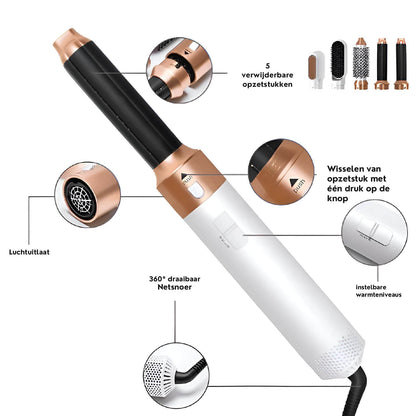 SilkStyler™ - Veelzijdige 5-in-1 Haarverzorger!