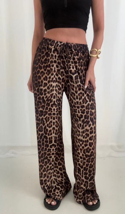 ChicSavage™ – Elegant Ontworpen Broek Met Luipaardprint