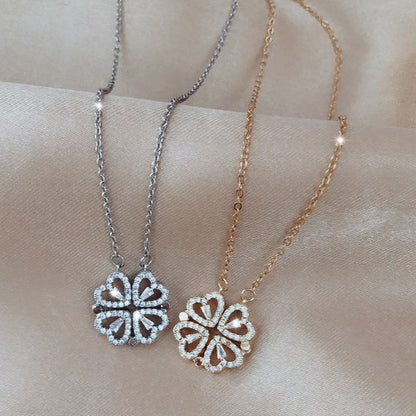 VitaCharm™ - Stijlvolle Klaver-naar-Hart Hanger Ketting