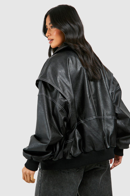 MetroFit™ Casual chic bomberjack met oversized pasvorm