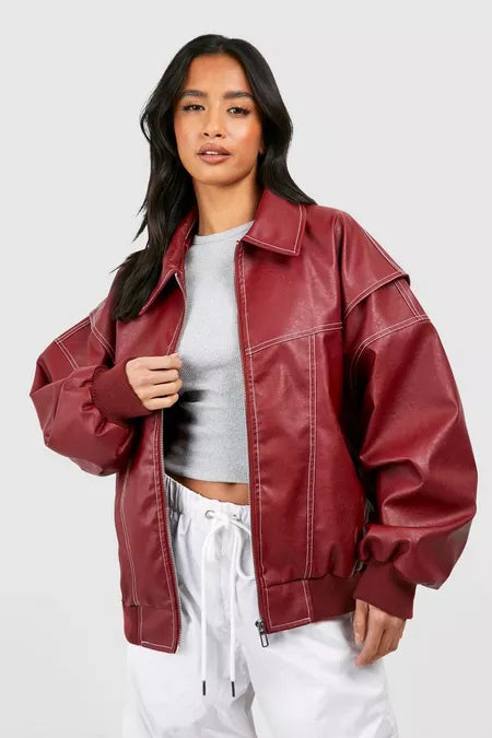 MetroFit™ Casual chic bomberjack met oversized pasvorm