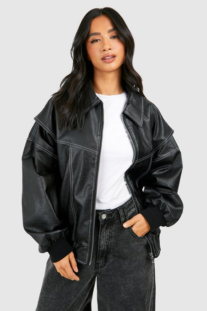 MetroFit™ Casual chic bomberjack met oversized pasvorm