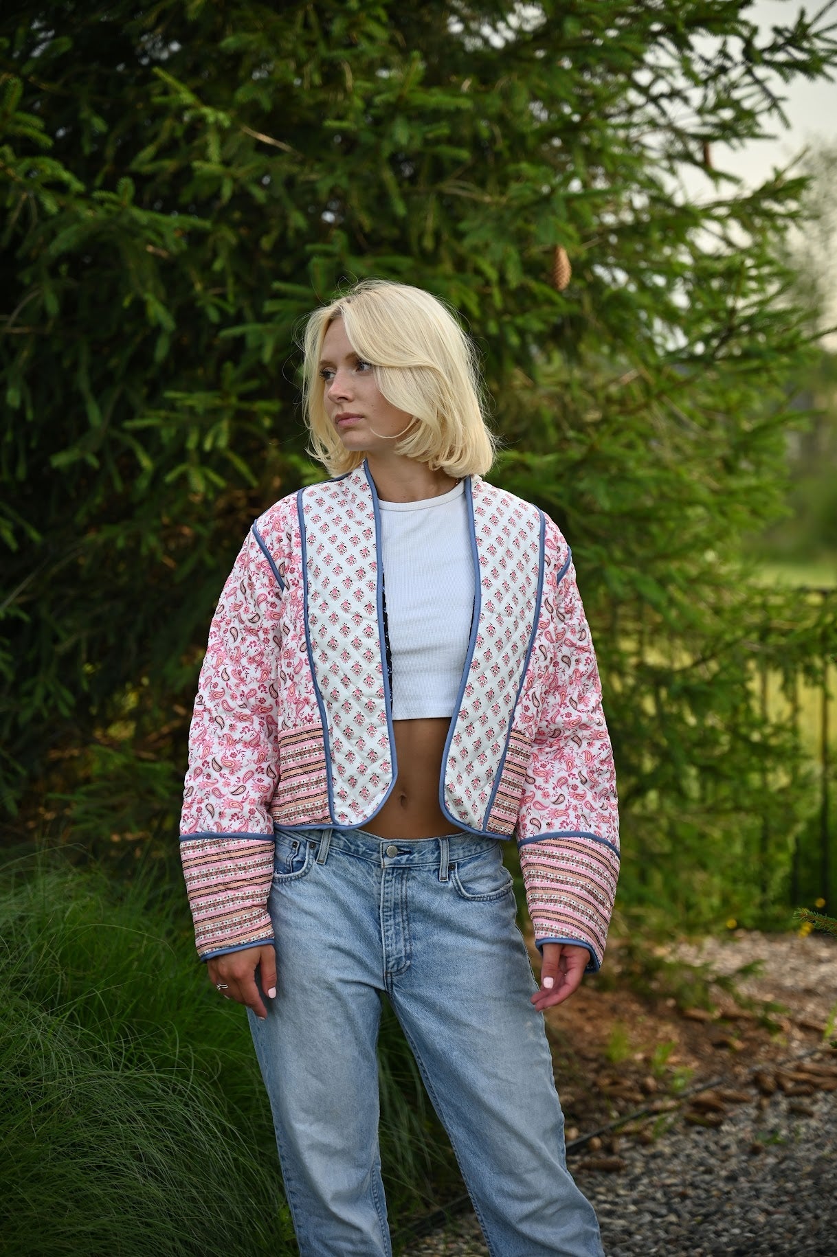 UrbanChic™ Stijlvolle Overgangsjas Met Patchwork Look