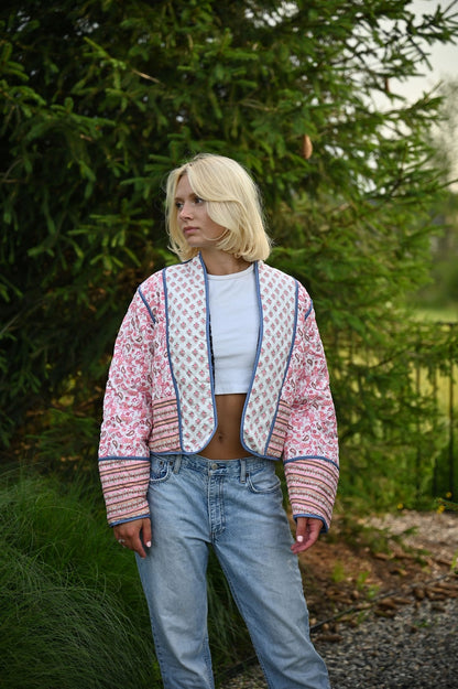 UrbanChic™ Stijlvolle Overgangsjas Met Patchwork Look