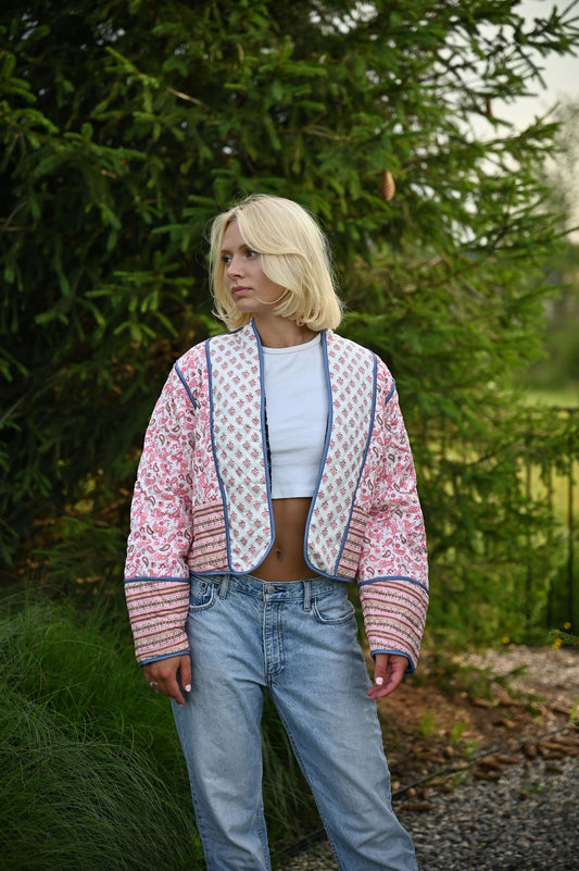 UrbanChic™ Stijlvolle Overgangsjas Met Patchwork Look