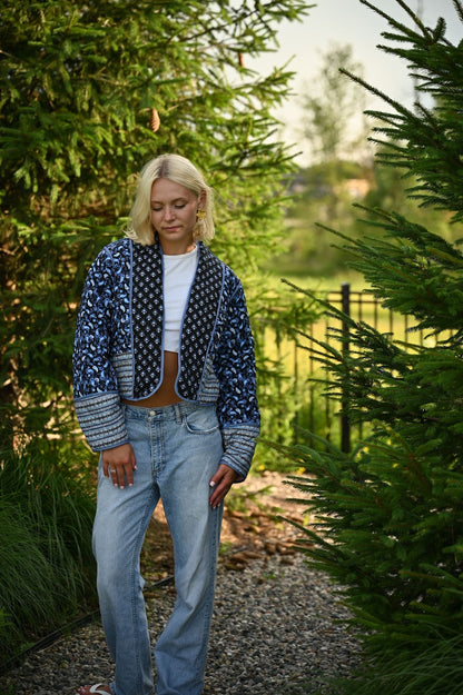 UrbanChic™ Stijlvolle Overgangsjas Met Patchwork Look