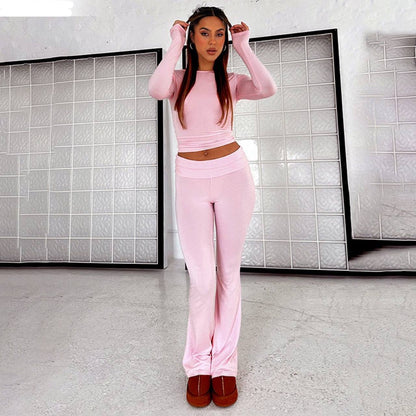 TrendyTwee™ Tweedelige Fashion Set met Hoge Taille Broek