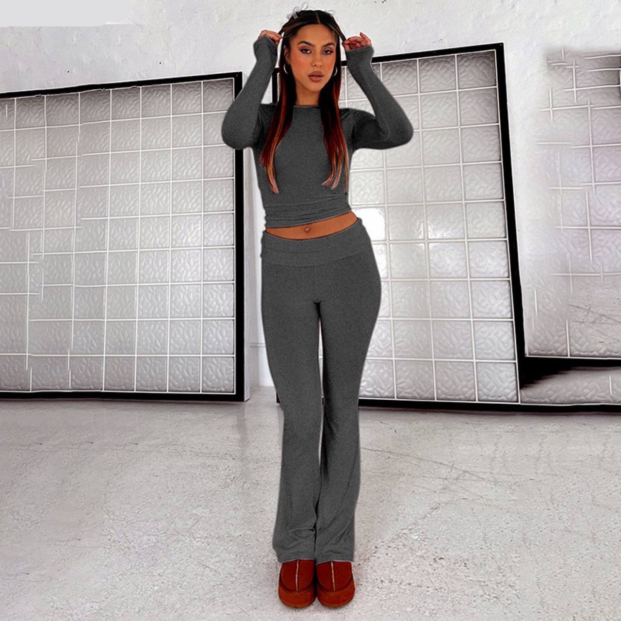 TrendyTwee™ Tweedelige Fashion Set met Hoge Taille Broek