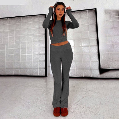 TrendyTwee™ Tweedelige Fashion Set met Hoge Taille Broek