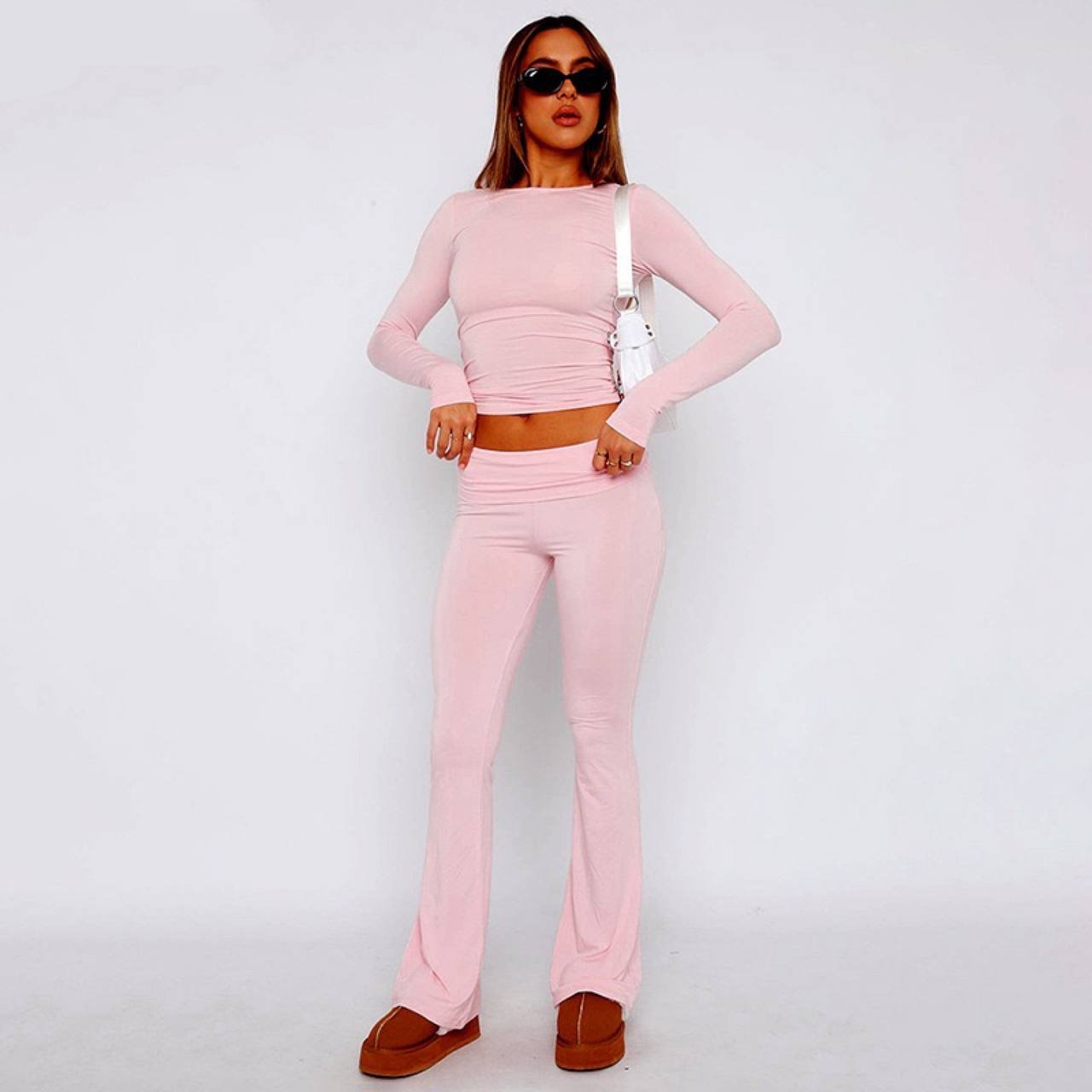 TrendyTwee™ Tweedelige Fashion Set met Hoge Taille Broek