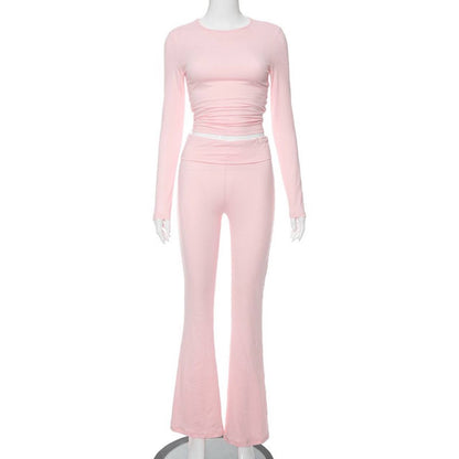 TrendyTwee™ Tweedelige Fashion Set met Hoge Taille Broek