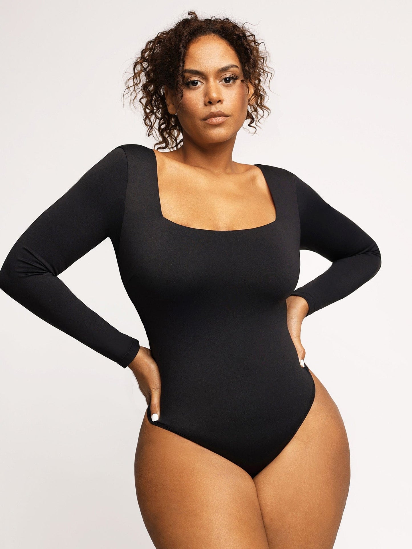 ClassiShape™ Naadloze Bodysuit Met Lange Mouwen