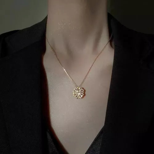 VitaCharm™ - Stijlvolle Klaver-naar-Hart Hanger Ketting